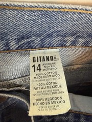 Vintage 1987 Gitano Women’s Blue Denim Jeans Size 14 Straight Leg Regular Fit