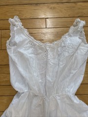 RARE Antique 1900 Women Eyelet Lace Camisole One Piece Bloomers Jumpsuit Romper