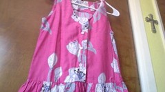 Beautiful Vtg Hawaiian Dress! HRH Kahala XS Pink Flwrs 2-pckt Sleeveless BttnUp
