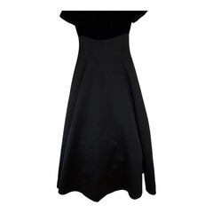 Victor Costa for Neiman Marcus Vintage Black Velvet A-Line Evening Gown Dress 8