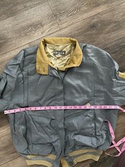 CRISCA Shiny Blue Bomber Jacket Eu 36 US 6 Womens