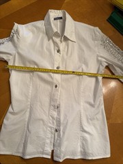 Vintage Brazil Roxx Women’s Western Long Sleeve Shirt Rhinestone Stud Medium