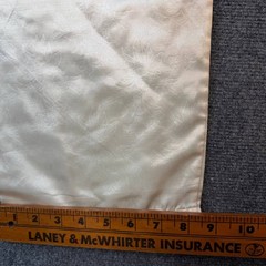 Vintage Victoria’s Secret Ivory Satin Pajama Set Embroidered Top Pants M