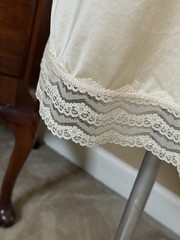 Vintage BACKTALK Young Smoothie Strouse Adler Lace Bustier Bra Dress Slip 36D