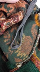 Vintage Another Thyme Paisley Vested Midi Pleated Dress Green Cottagecore Sz 8