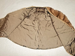 NEIMAN MARCUS MINK FUR STOLE WRAP SHAWL JACKET BROWN VINTAGE ORIGINAL LABEL