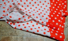 Vintage 70’s 100 Parkhouse Dallas Polka Dot Swing Dress XXS Rockabilly Mod MCM