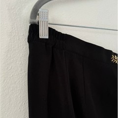 NWOT Vintage Black Floral Embroidered Embellished Pencil Skirt Women Plus Sz 18