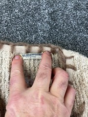 Blairmoor Sweater Cardigan Vintage 50’s Beige SEE PICS FOR MISSING TRIM