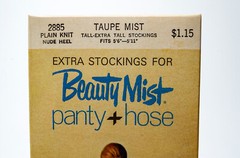 Beauty Mist Panty + Hose Tall/Extra Tall Stockings only x3 New 2885 Taupe VTG