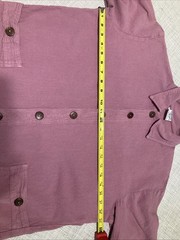 Vintage 80s Club West Cotton Tunic Blouse USA Made Pink Mauve Lagenlook Shirt S