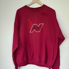 Fruit of the Loom Burgundy Nike Air Crewneck Sweater XXL