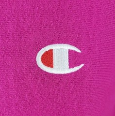 Vtg Champion Magenta Reverse Weave Mock Turtleneck Sweatshirt Chest Logo Size L