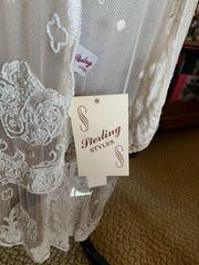 FLAPPER STYLE DRESS AND SCARF BY STERLING -SHEER AND BEADED