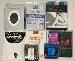 Lot 9 Vintage Pantyhose & Tights Size AB Medium L’eggs Dior Ultra Sheer READ