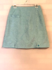 Vintage 70s DIFINI ORIGINALS Golf Skirt Skorts Size Small Seafoam Tailored Front
