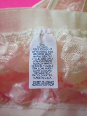Vintage 1990’s LACE Stretch NYLON Thong PANTIES by SEARS Large 7 36-38 NWOT