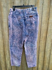 Vtg 80s 90s Women’s Gitano Pink Acid Washed Jeans Sz Reg 18