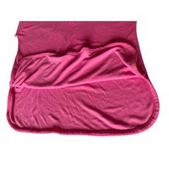 VTG! “At HomeWear” Hot Pink Terry Cloth Mesh V-Inset Top 2XL Loungewear RARE!!