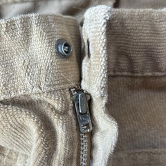 VTG Plush Bottoms Bell Bottom Snap Fly Pants Boho Hippy 27×31 Khaki Twill 70s