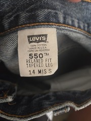 Vintage 1994 Levis 550 Made in USA Womens Jeans Size 14 Relaxed Tapered Blue