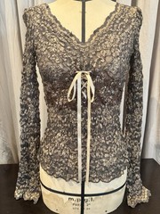 Rare Vintage Unworn Ann Ferriday Laced Up Corset Fairy Top S