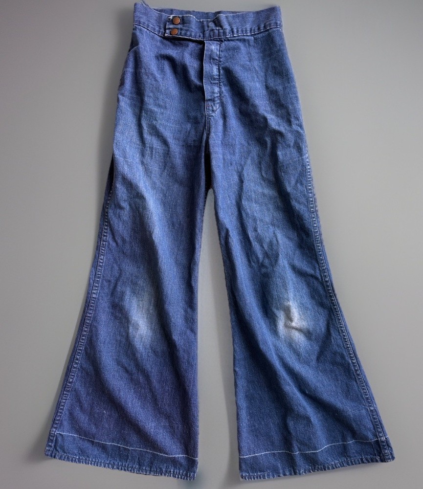 RARE “Cheap Jeans’ Brand 70s Vintage Jeans With perfect Bell Bottoms