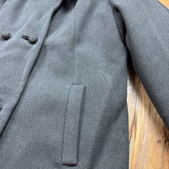 Vintage 50s 60s Womens Stevens Forstmann Gray Fur Collar Wool Coat NO SIZE TAG
