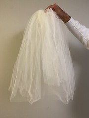 Vtg Wedding Dress Alfred Angelo Original by Edythe Vincent Floral 70s Size 10