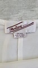 Vintage 90s STERLING STYLES Ivory Rayon Chiffon Dress – One Size – EUC