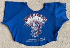 Vtg 90s Women’s Gym Sweatshirt Muscle Bodybuilder Crop Top Sweetness Beverly Int