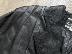 Rare Vintage 1980’s Global Identity G-III Cropped Black Leather Jacket Size S