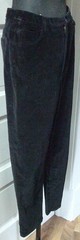 90’s JONES NEW YORK Black Flat Front Velvet Velour Slacks Pants 6