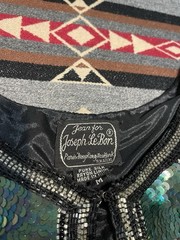 Vintage Jean for Joseph Le Bon Sequin Silk Jacket Women’s M T3