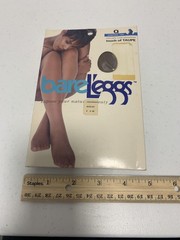 Vintage 1990s Bare L’Eggs Pantyhose Stockings Touch of Taupe Queen Size