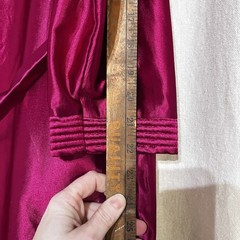 Vtg 1960’s Fuchsia Pink DiCarlo California Hollywood Glam Lingerie Robe 56″ Long