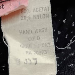 Vintage Beau Rivage NY Dress Size 11 (VTG) Black White Mini Hearts Print