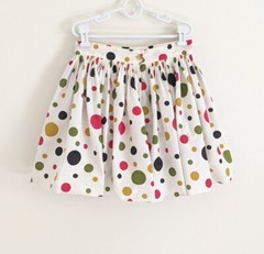 Vintage 1950s Polka Dot Skirt Bloomers 26″ Waist Juniors Teen Playsuit Bottoms