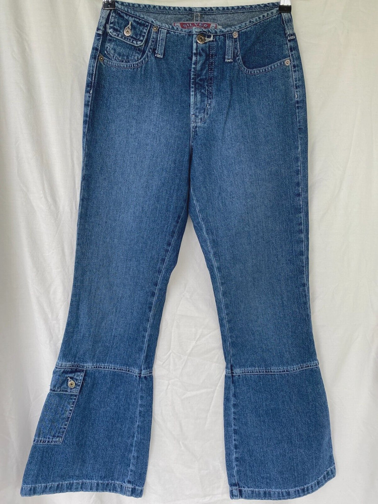 VTG..SILVER CLOTHING CO..BELLBOTTOM..DENIM..JEANS..WOMEN 3
