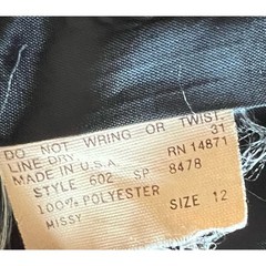 SHIRLEY of ATLANTA Vintage 70s 80s Women’s Black Blazer Size 12 Polyester