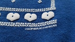 Vintage Gopher Activewear Puffy Print Blue Crewneck Sweatshirt – Women’s S *B3