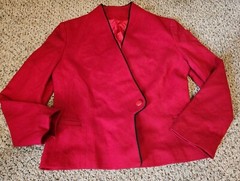 💥 Women’s Vintage Union 1960s Winkelmans Wool Suit Set Skirt Jacket Cherry Red