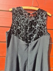 Vtg Whimsy Velevet Lace Goth Grunge Fairycore Pat Argenti Dress SEE LISTING