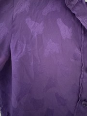 Vintage Ritz Silk Purple Blouse Equestrian Horse Cowgirl women’s S/M