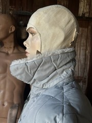 Vintage 80s Puffer Jacket Ski Winter Cold Fur Collar Western Ms. Pioneer 70s