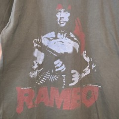 Rambo Tshirt Size Medium Faded See Pics E1400