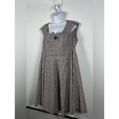 Cherry Velvet Retro Candy Sookie Silhouette Dress 100% Cotton Size 0X (XXL)