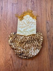 1930’s Burlesque Showgirl Sequined Hot Pants With Fringe