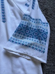Vintage Ukrainian Vyshyvanka Embroidered Blouse Folk Boho Peasant Top L – NEW!