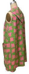 Late 60s/Early 70s Vintage Women’s Scarf Print Miss Bergdorf Trapeze Dress Sz S